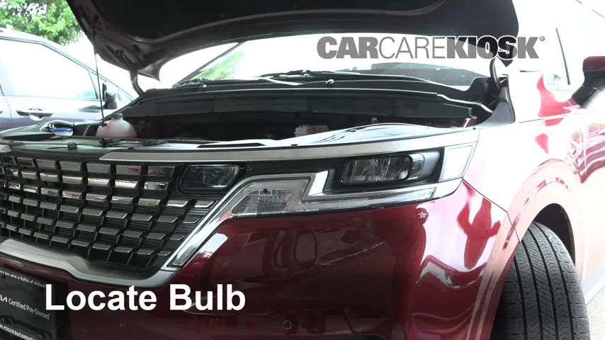 2022 Kia Carnival SX 3.5L V6 Éclairage Feux de route (remplacer l'ampoule)